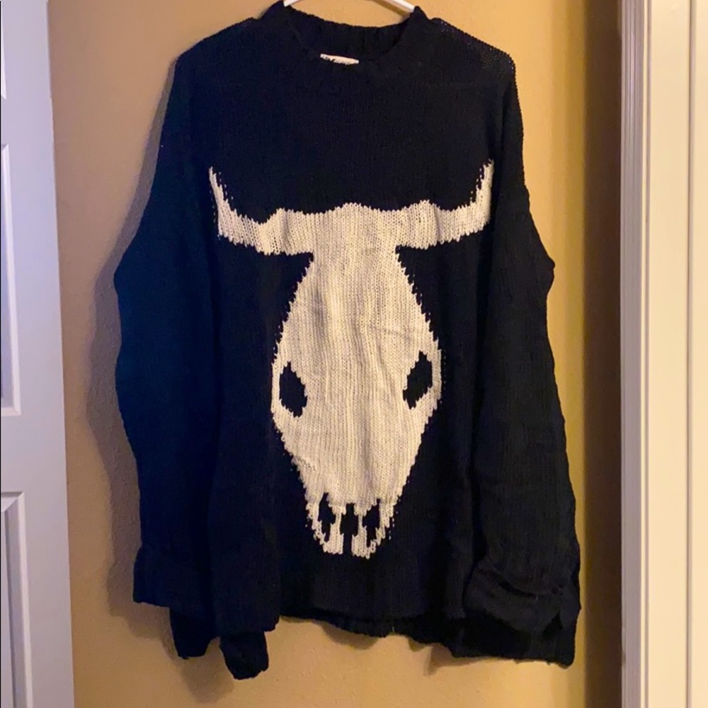 SMYM Cow skull knitted sweater